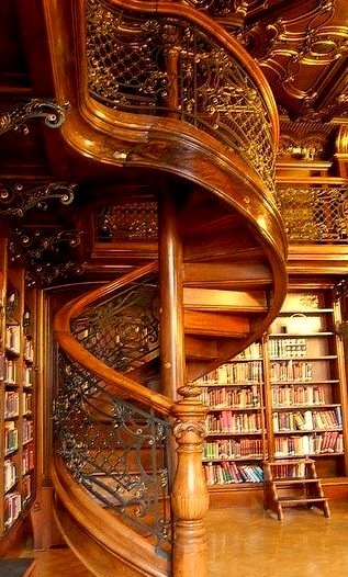 Wood Spiral Staircase, London, England