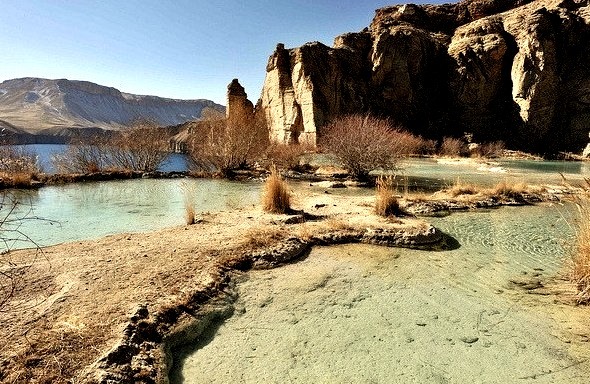 by christophe_cerisier on Flickr.The beautiful travertine pools of Band-e-Amir lakes in Afghanistan.
