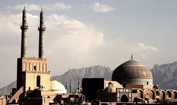 Jameh mosque in Yazd, Iran