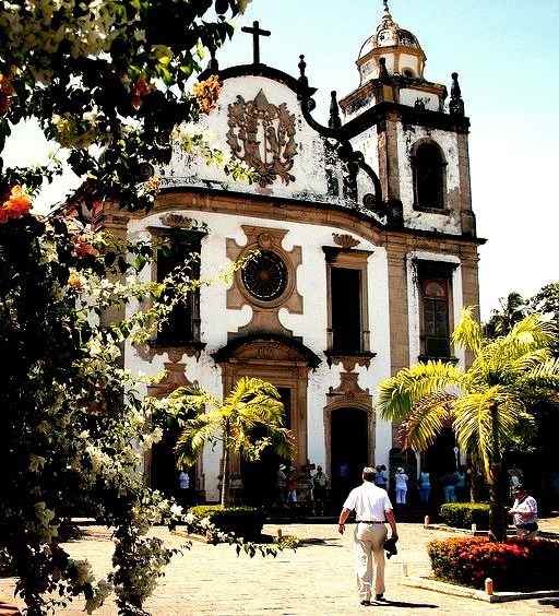 Church in Olinda, one of the best-preserved colonial cities in Brazil
