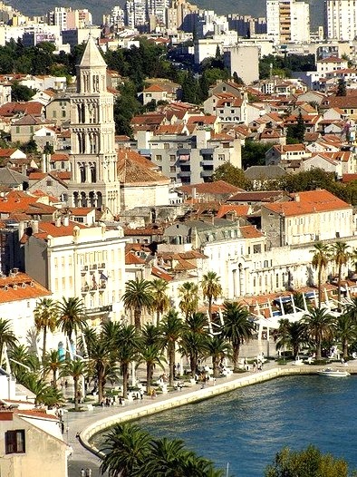 View from Marijan Hill, Split, Croatia