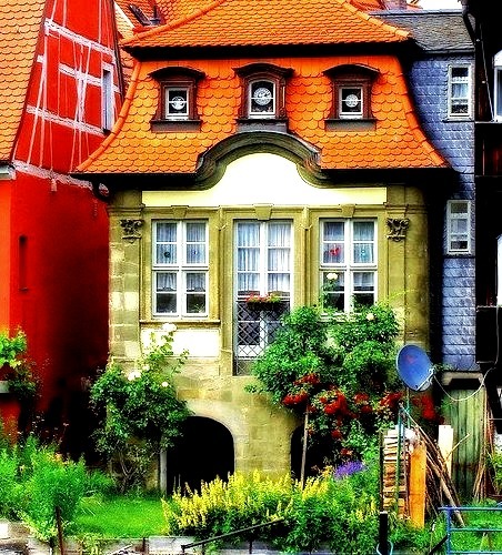 Colorful buildings in Bamberg, Bavaria, Germany