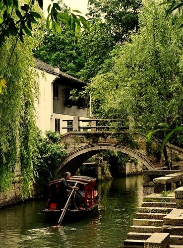 On the canals of Shaoxing, Zhejiang / China
